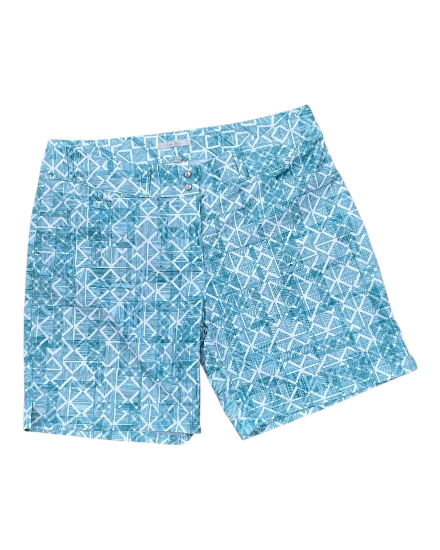 Athletic Shorts By Adidas In Green & White, Size:10
