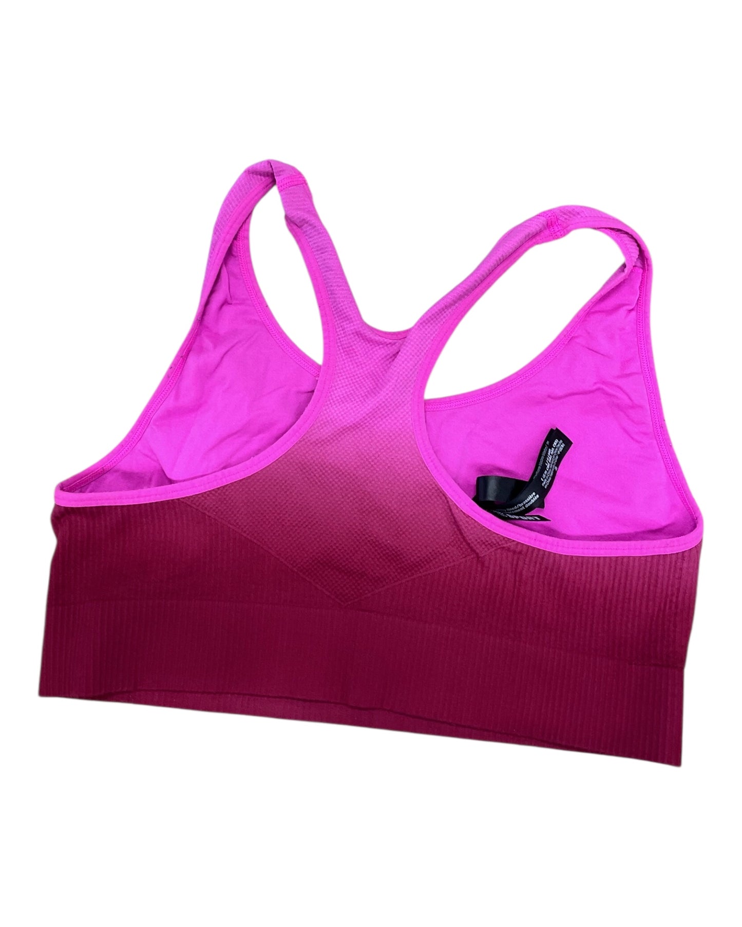 Athletic Bra By Pink In Pink & Red, Size:L