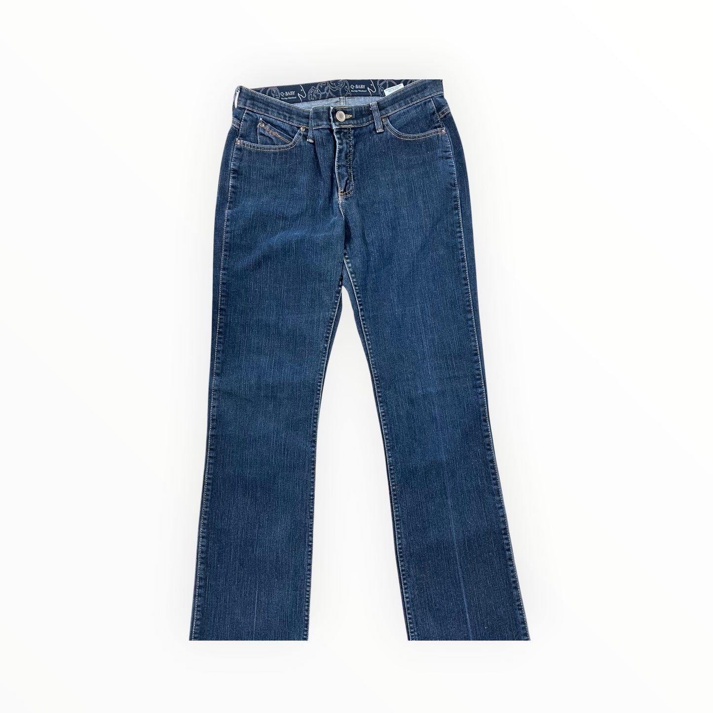 Jeans Boot Cut By Wrangler In Blue Denim, Size:12