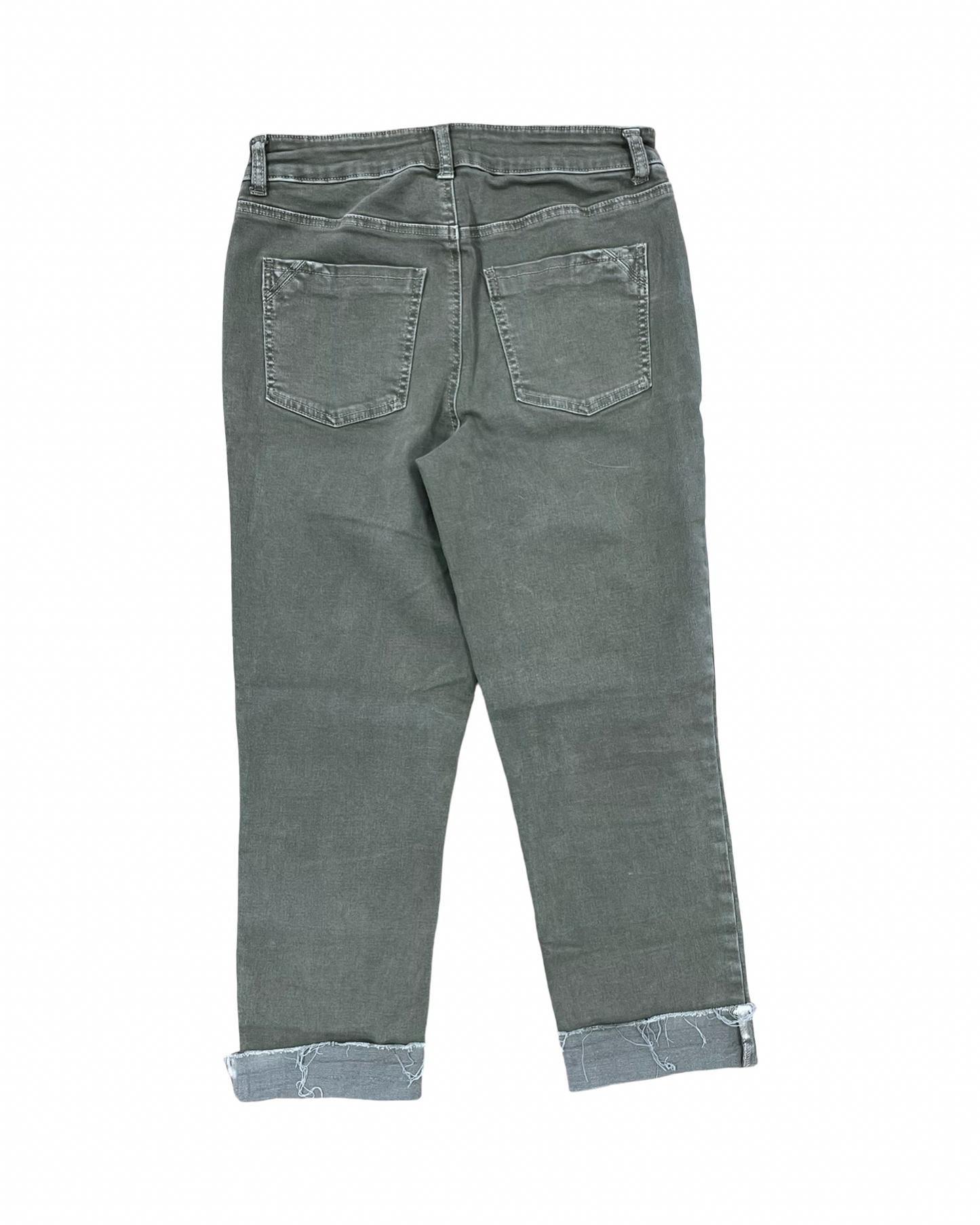 Jeans Cropped By Maurices In Green, Size:10