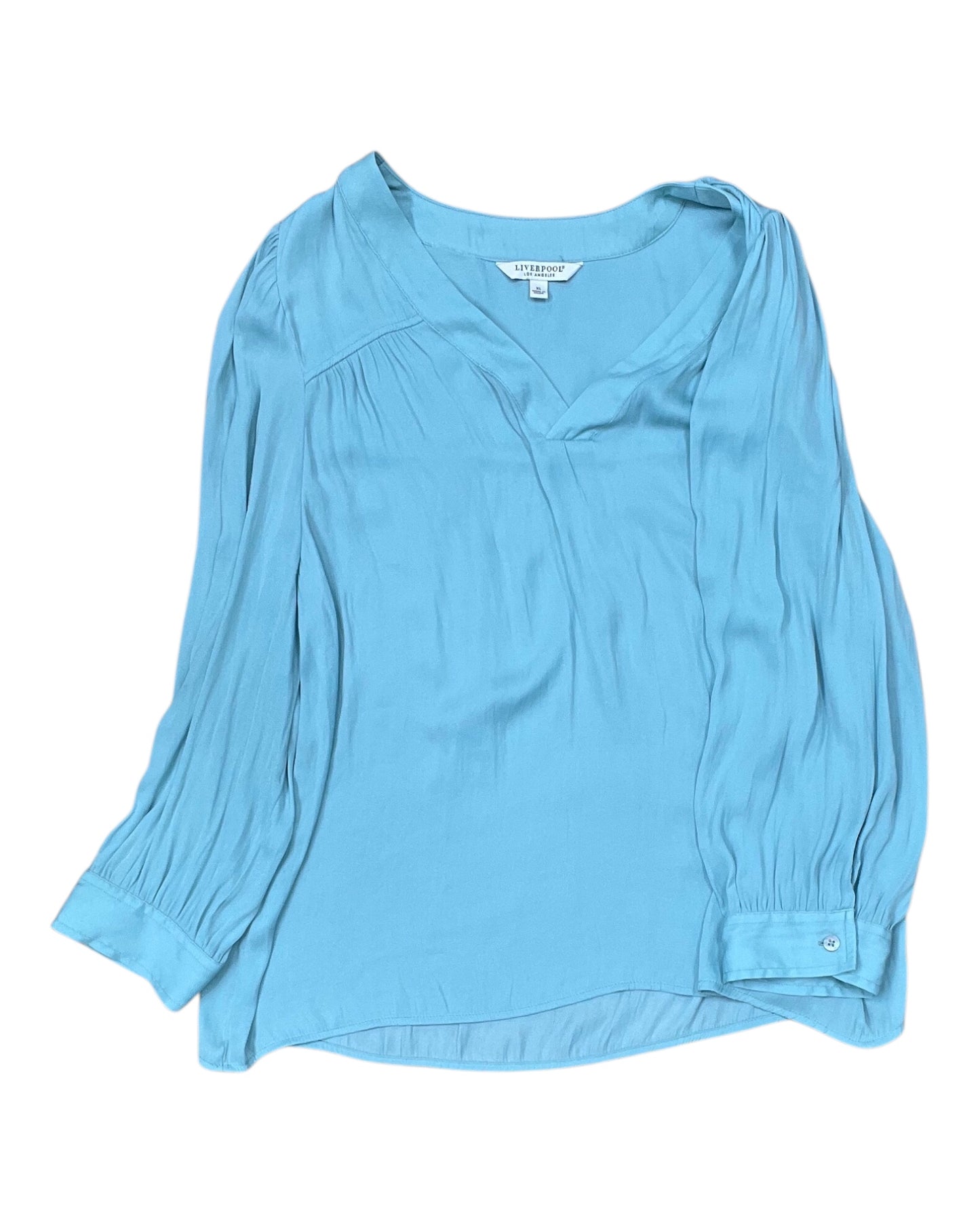 Top Ls By Liverpool In Teal, Size:Xl