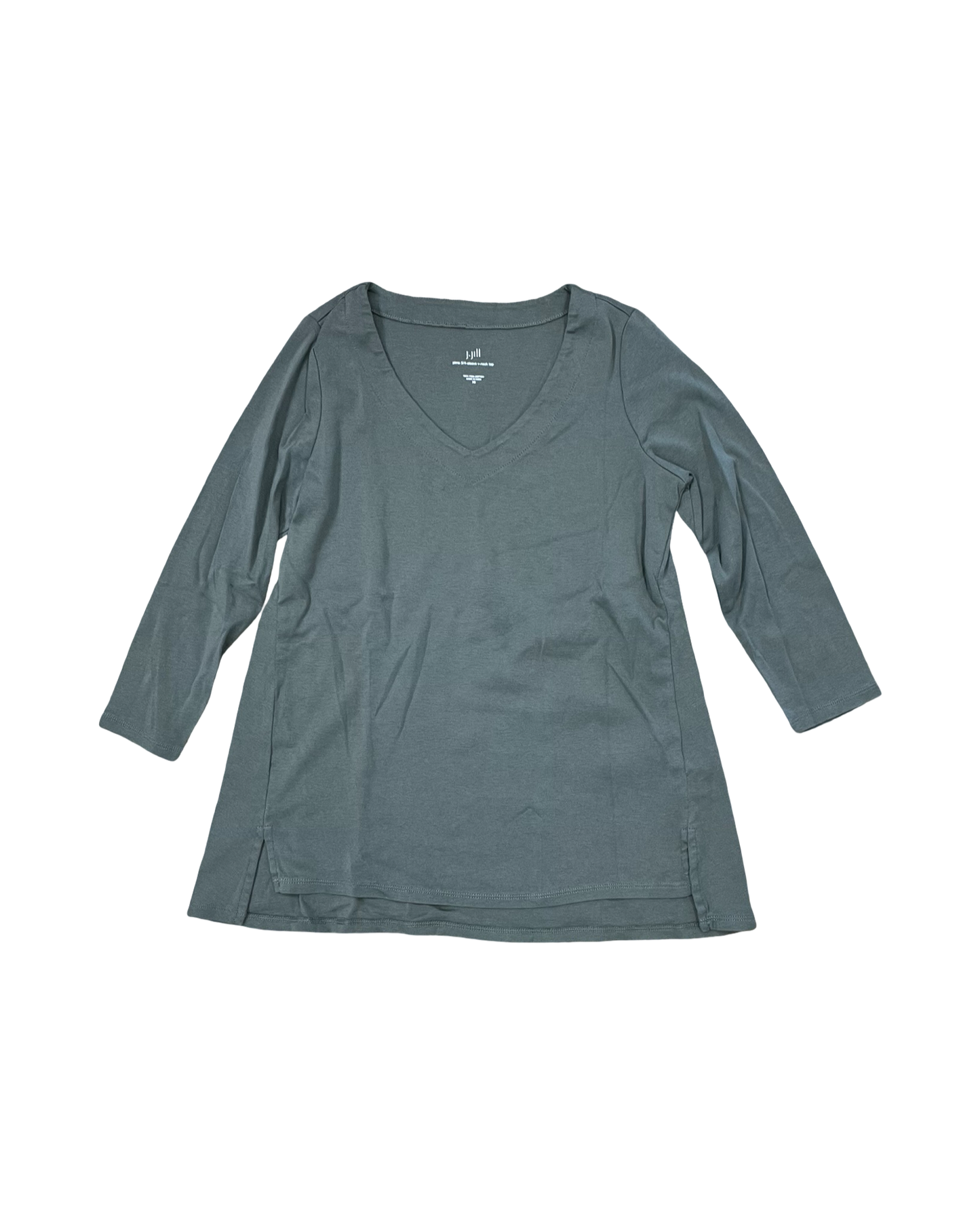Top Ls Basic By J. Jill In Green, Size:Xs