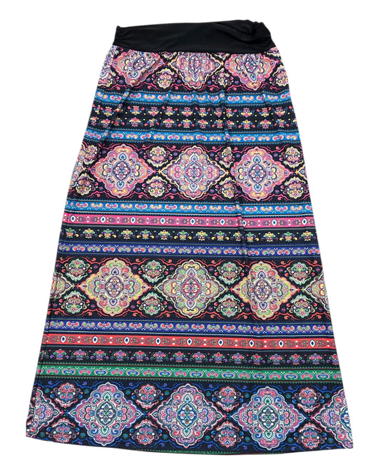 Skirt Maxi By Lily In Black & Blue, Size:L