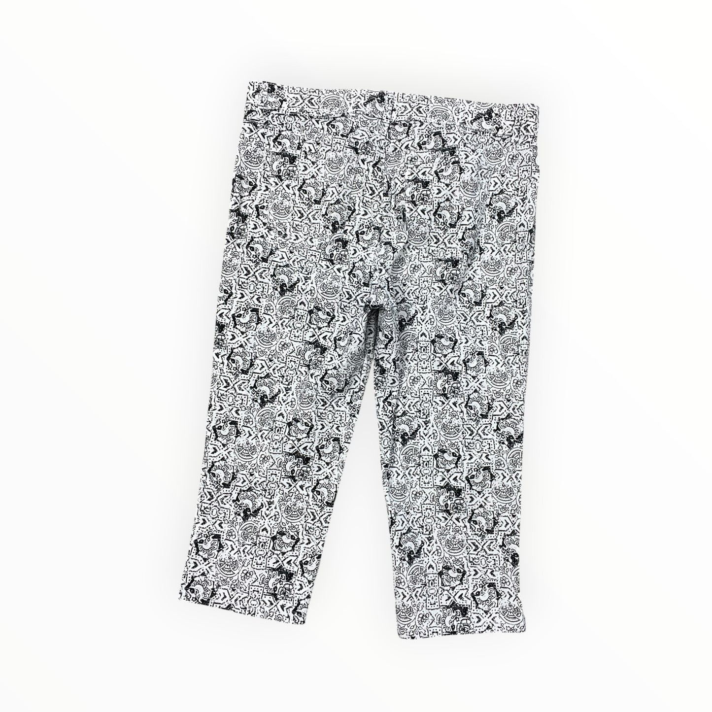 Pants Cropped By Gloria Vanderbilt In Black & White, Size:18