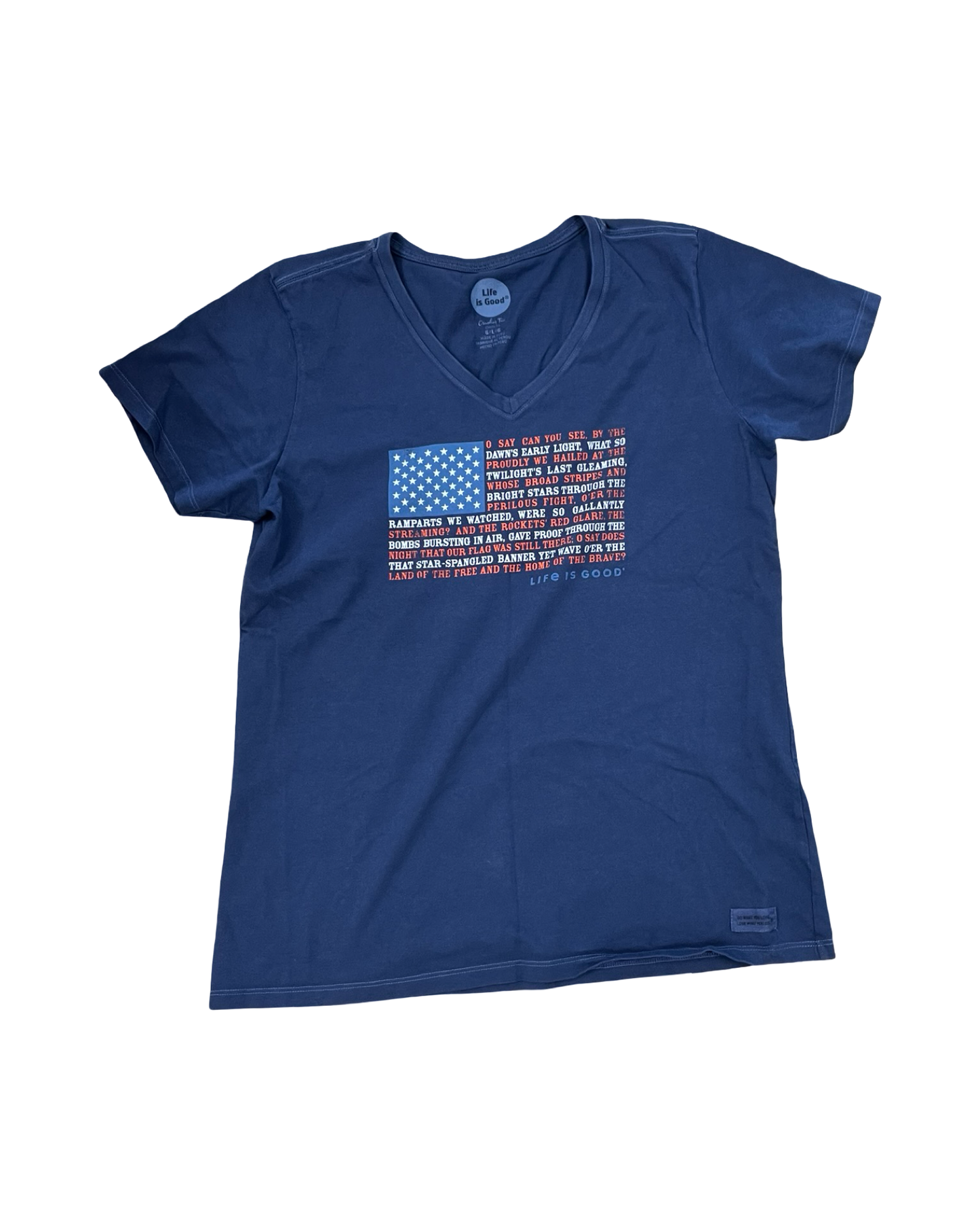 Top Ss By Life Is Good In Blue, Size:L