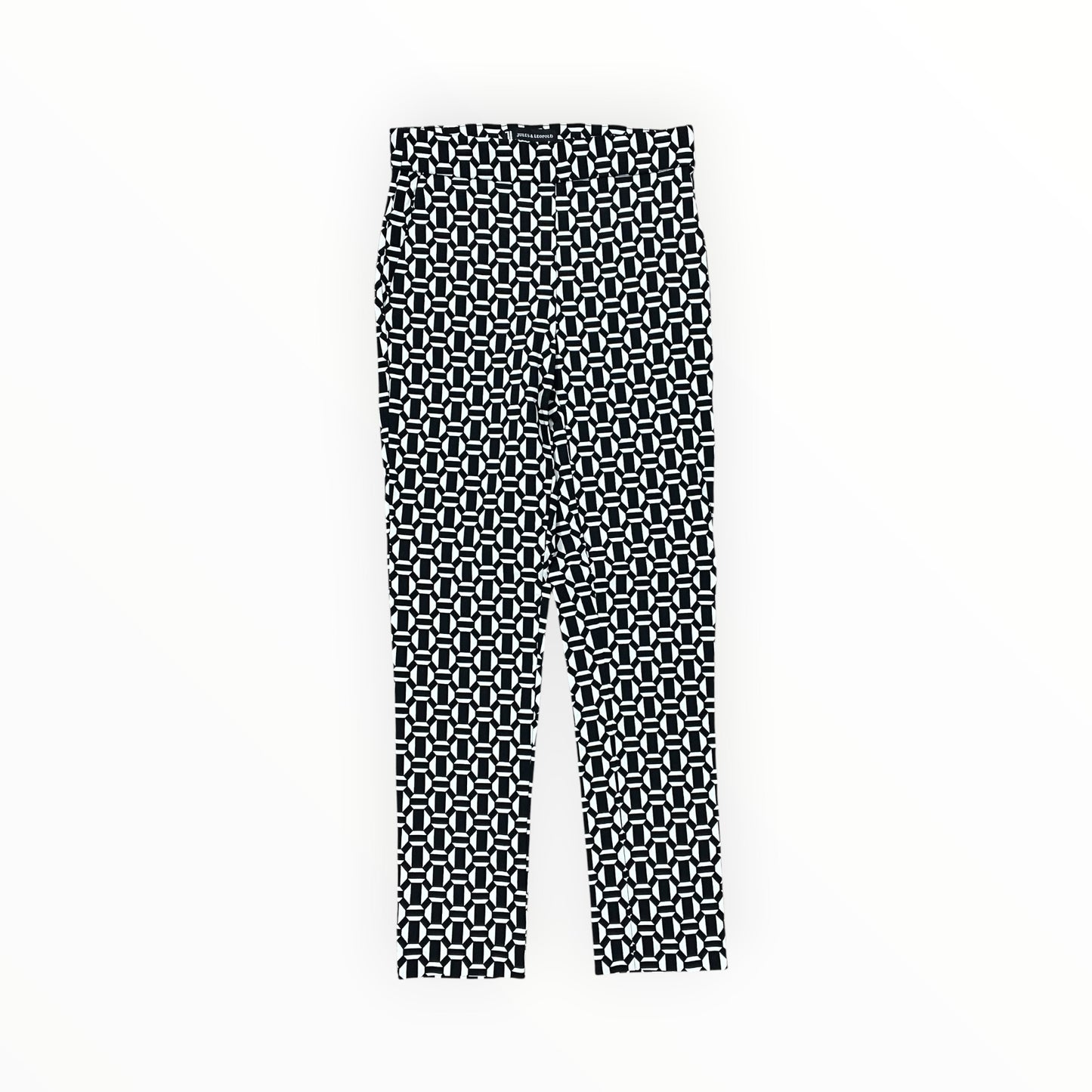 Pants Dress By Jules & Leopold In Black & Cream, Size:Xs
