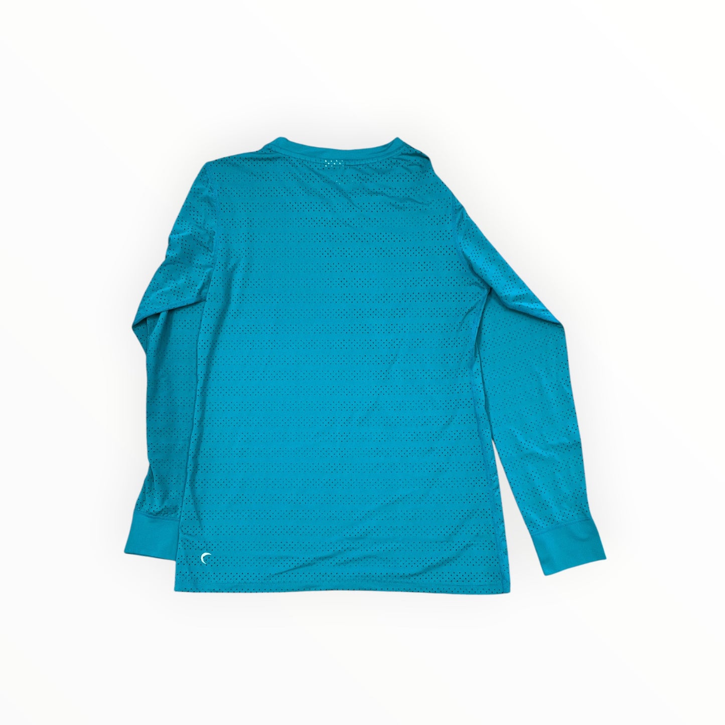 Athletic Top Ls Collar By Zyia In Teal, Size:M