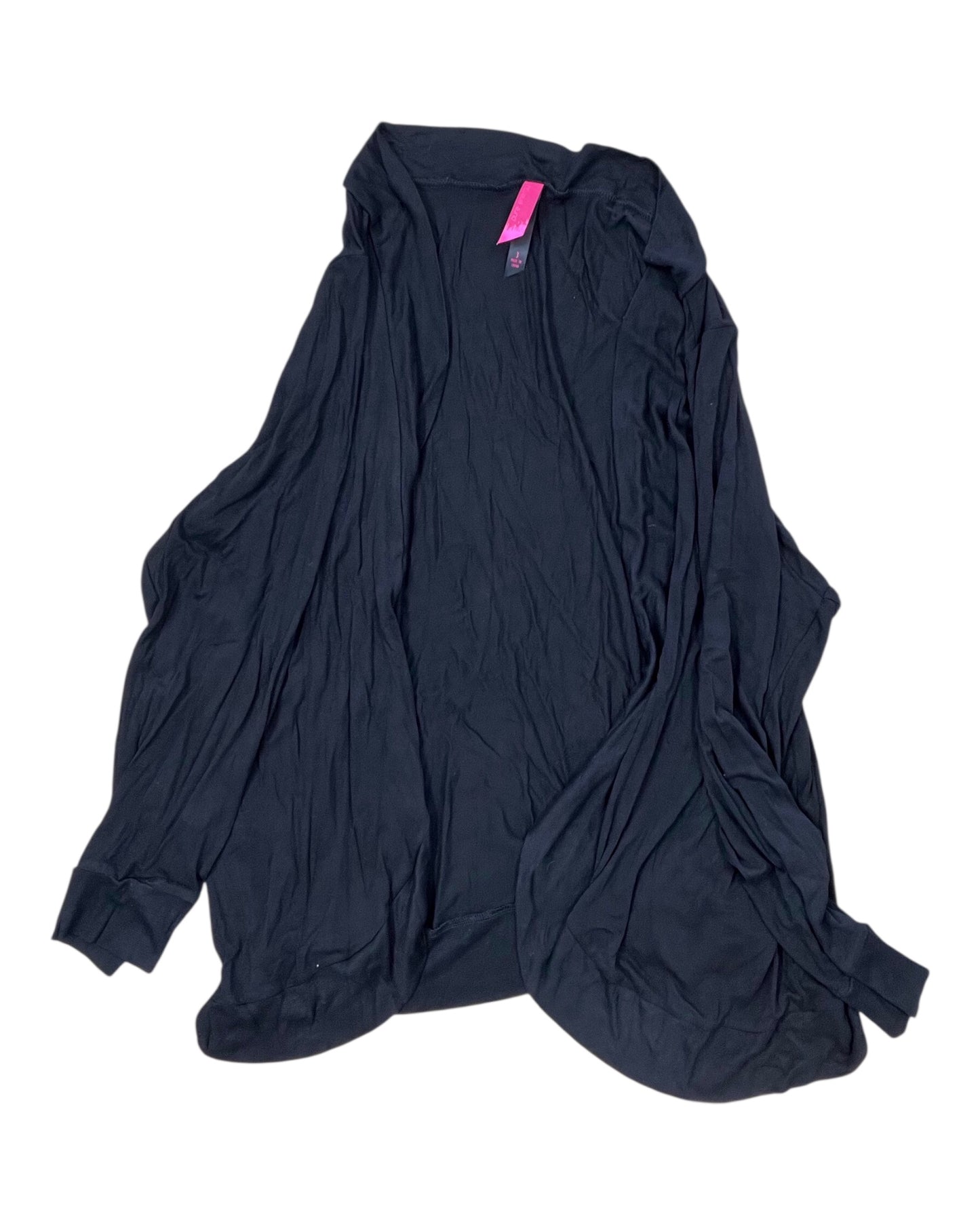 Cardigan By Pure Energy In Black, Size:3X