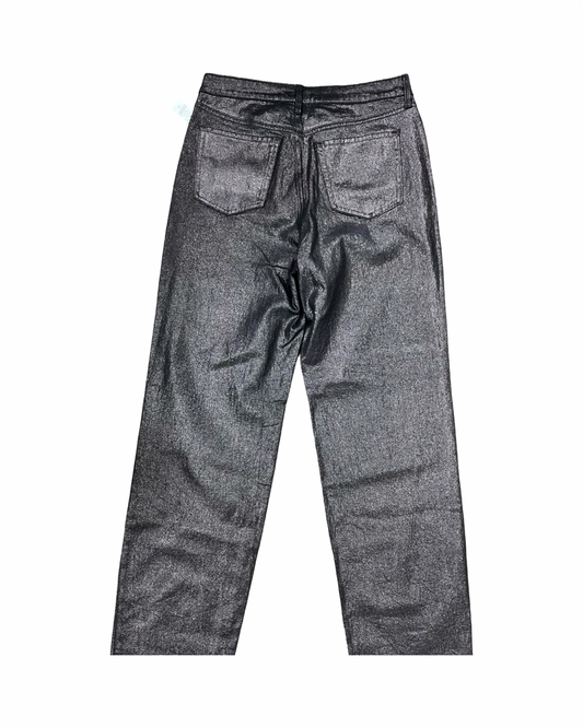 Jeans Straight By Old Navy In Black & Gold, Size:10L