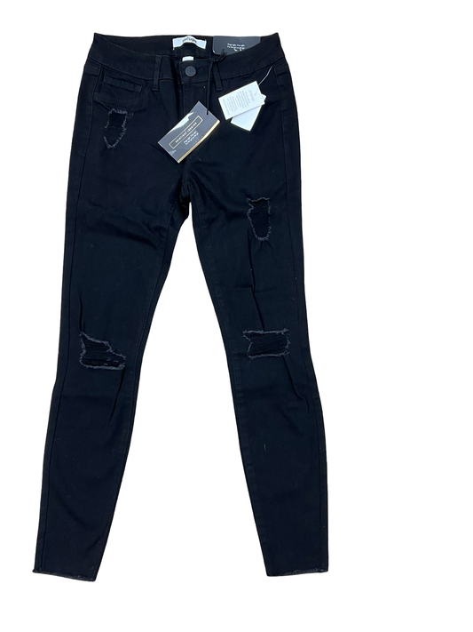 Jeans Skinny By Refuge In Black Denim, Size:4