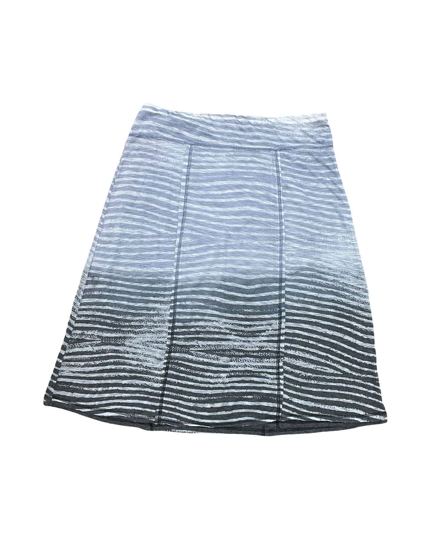 Skirt Midi By Aventura In Blue & Grey, Size:M