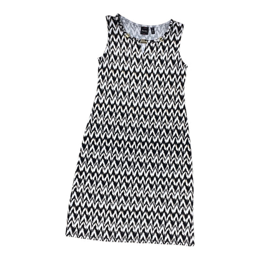 Dress Casual Midi By Kate And Lily In Blue & White, Size:1X