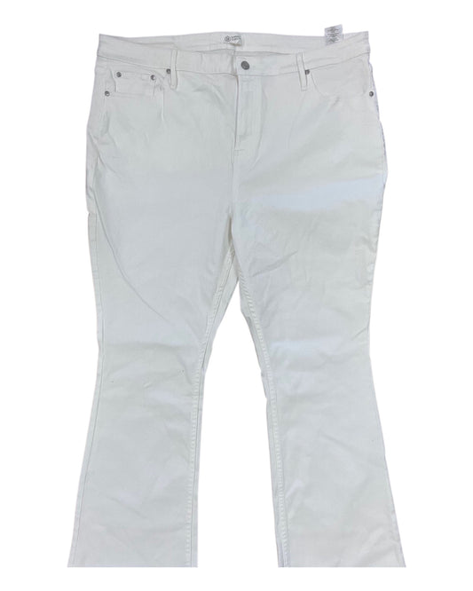 Jeans Wide Leg By Candace Cameron Bure In White, Size:20