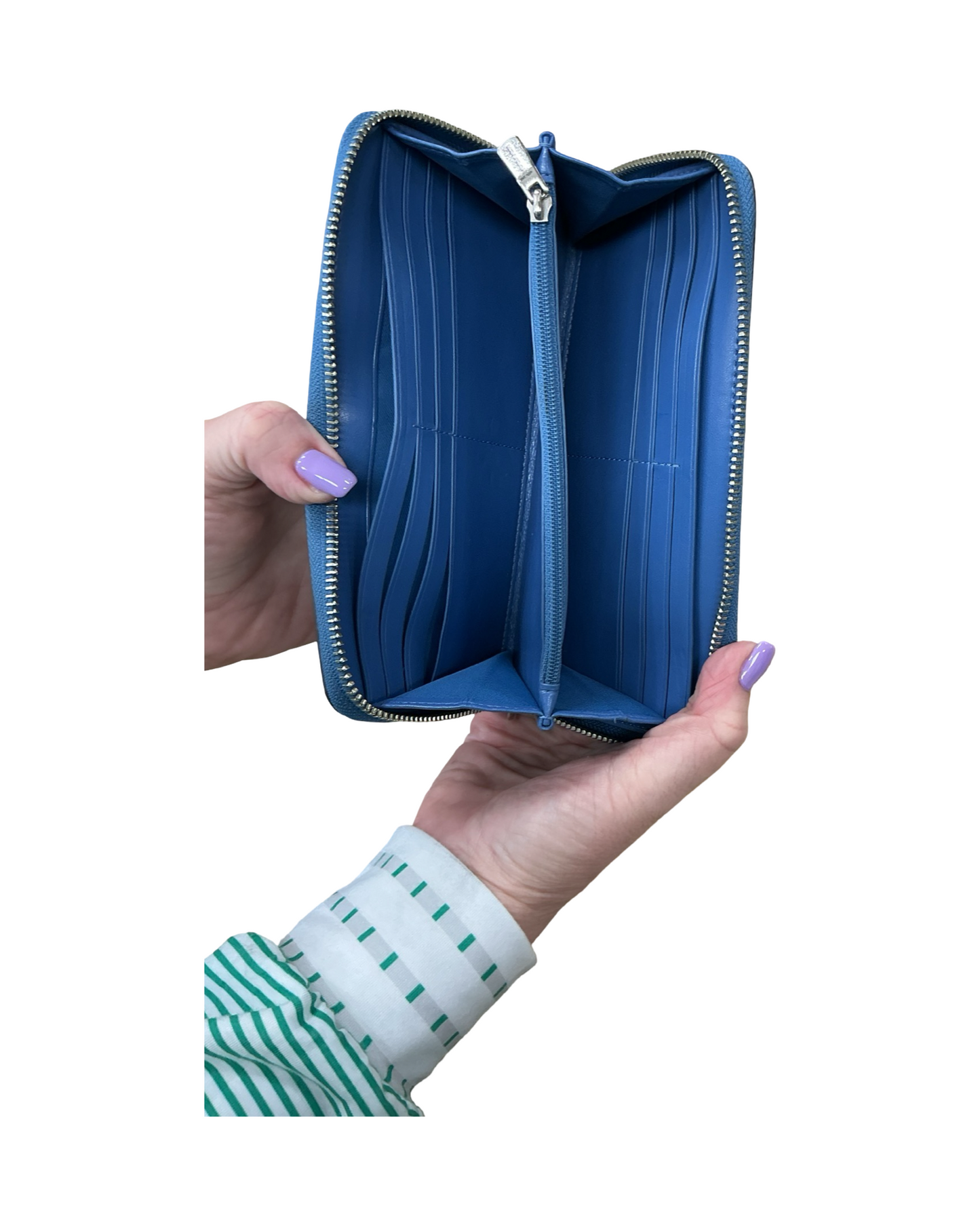 Wristlet Designer By Coach In Blue, Size:Medium