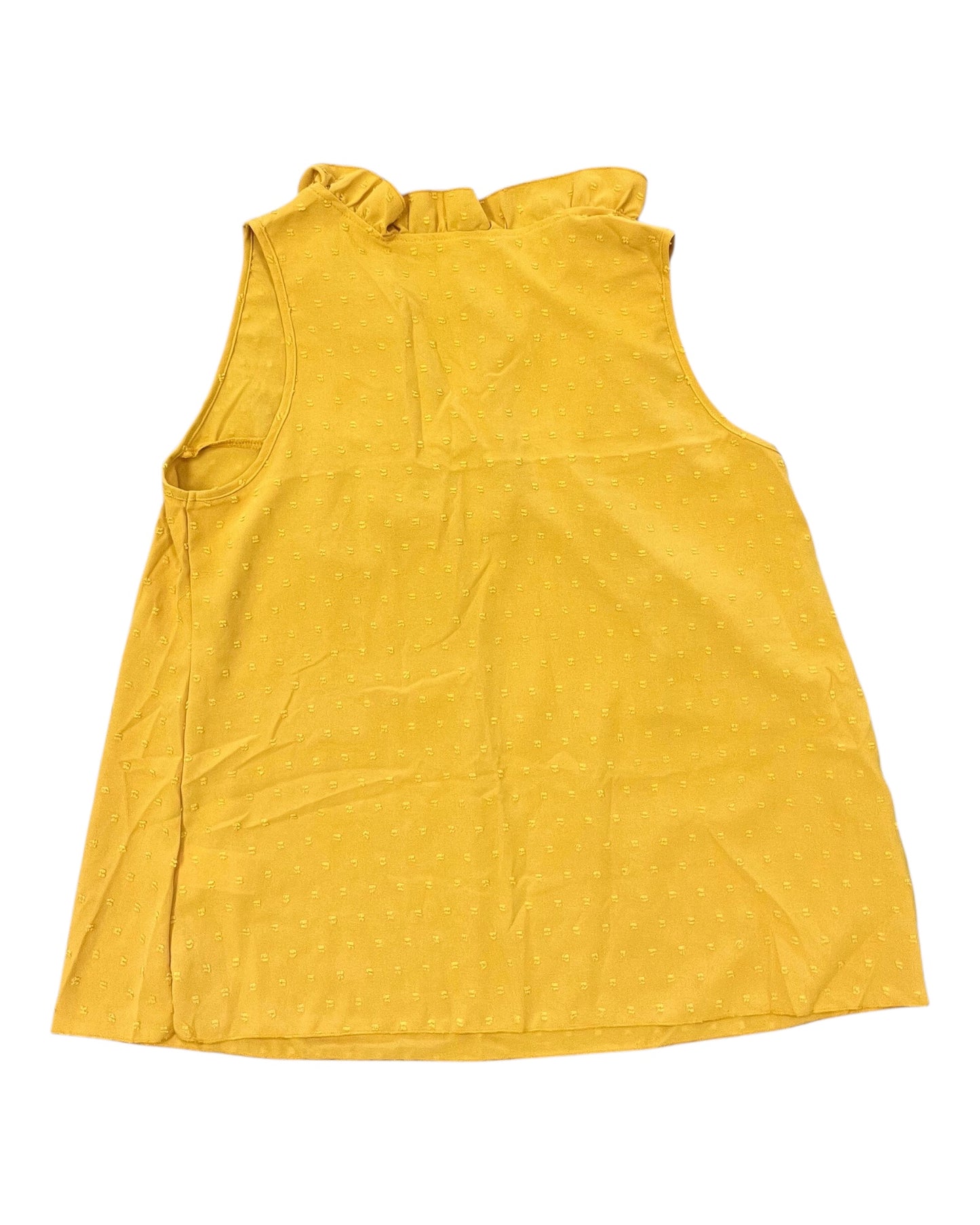 Top Sleeveless By Shein In Yellow, Size:1X