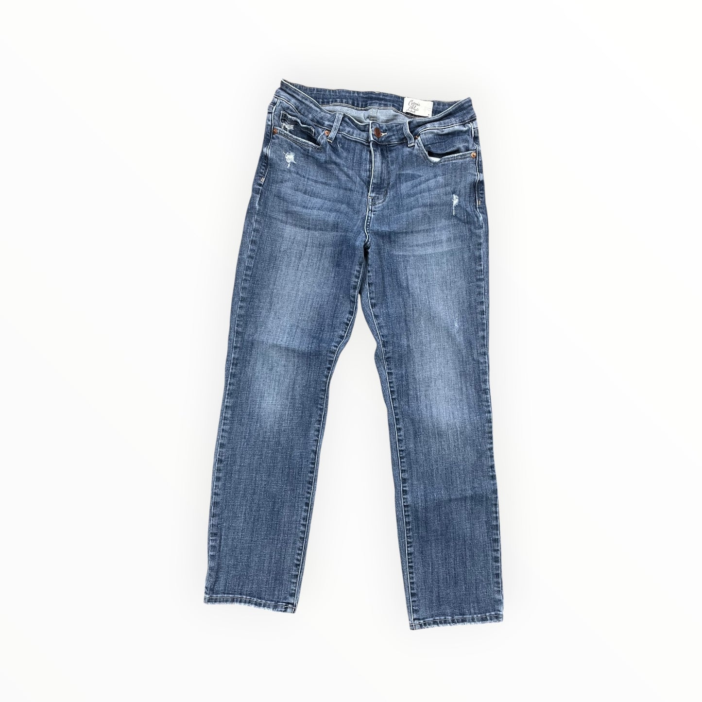 Jeans Boot Cut By Cosmic Blue Love In Blue Denim, Size:10L