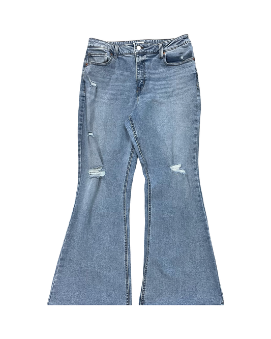 Jeans Flared By Maurices In Blue Denim, Size:16