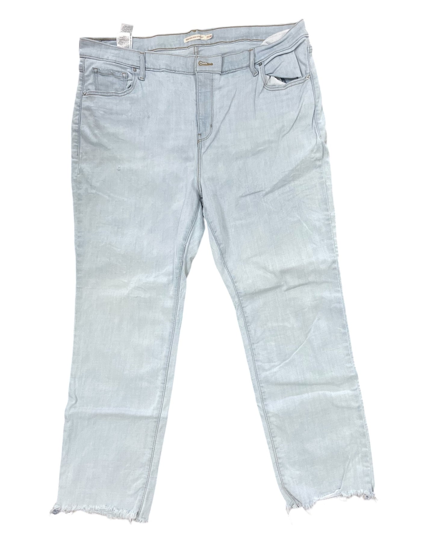 Jeans Straight By Levis In Blue, Size:20