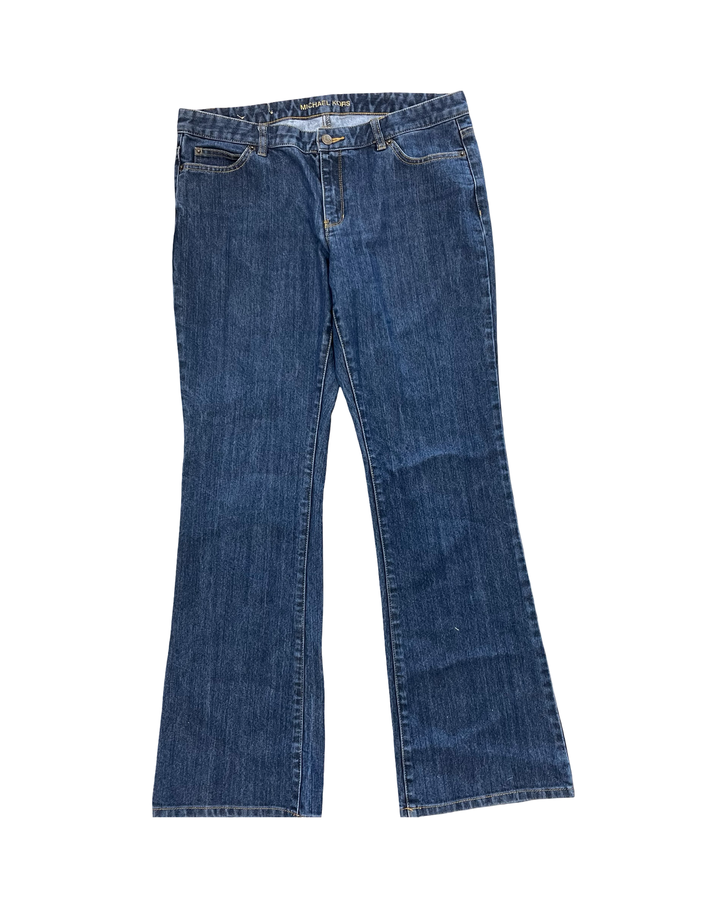 Jeans Boot Cut By Michael By Michael Kors In Blue Denim, Size:10