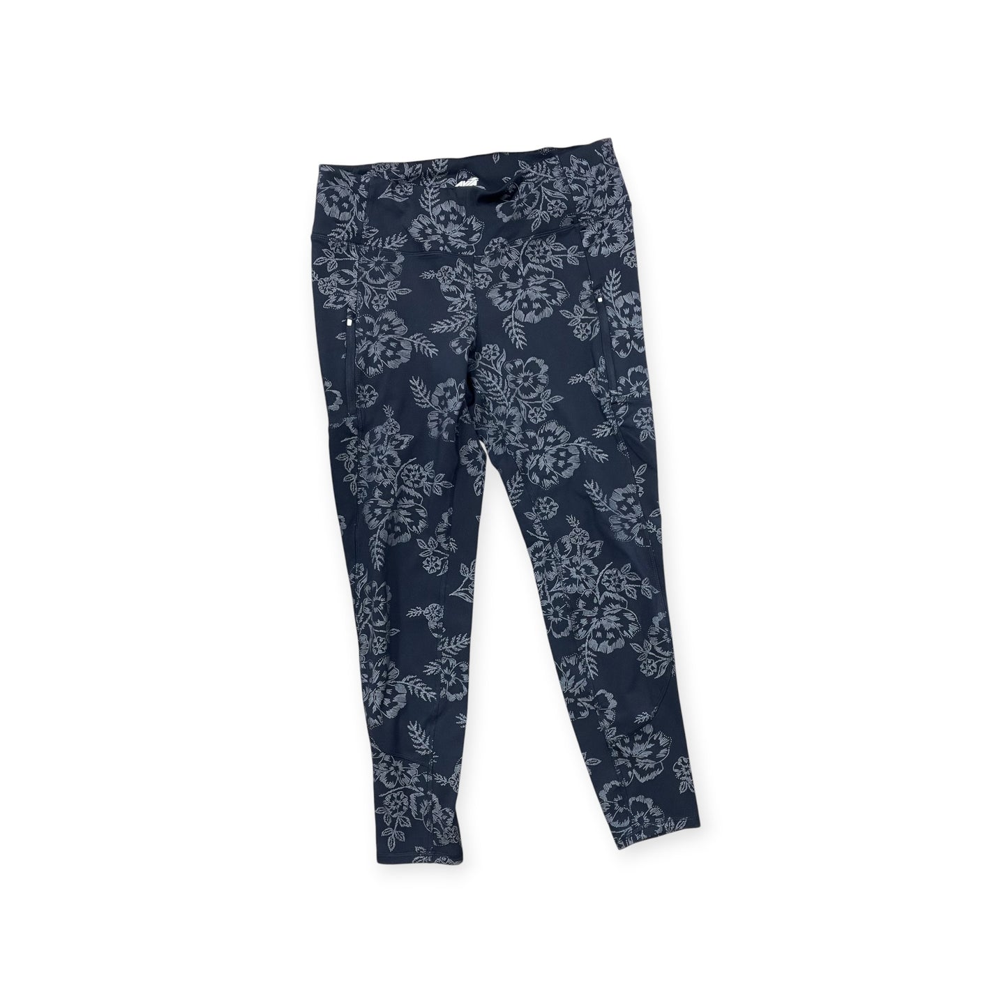 Athletic Leggings By Avia In Black & Grey, Size:Xl