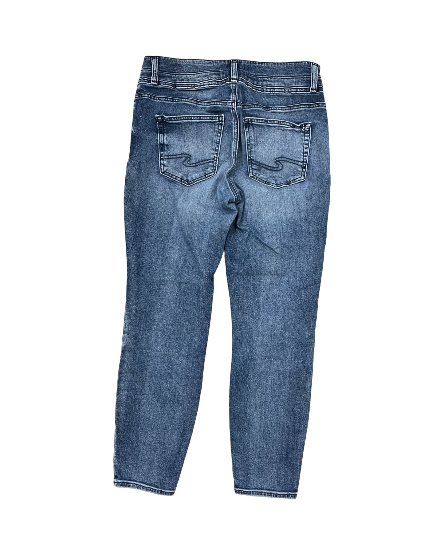 Jeans Skinny By Silver In Blue Denim, Size:12
