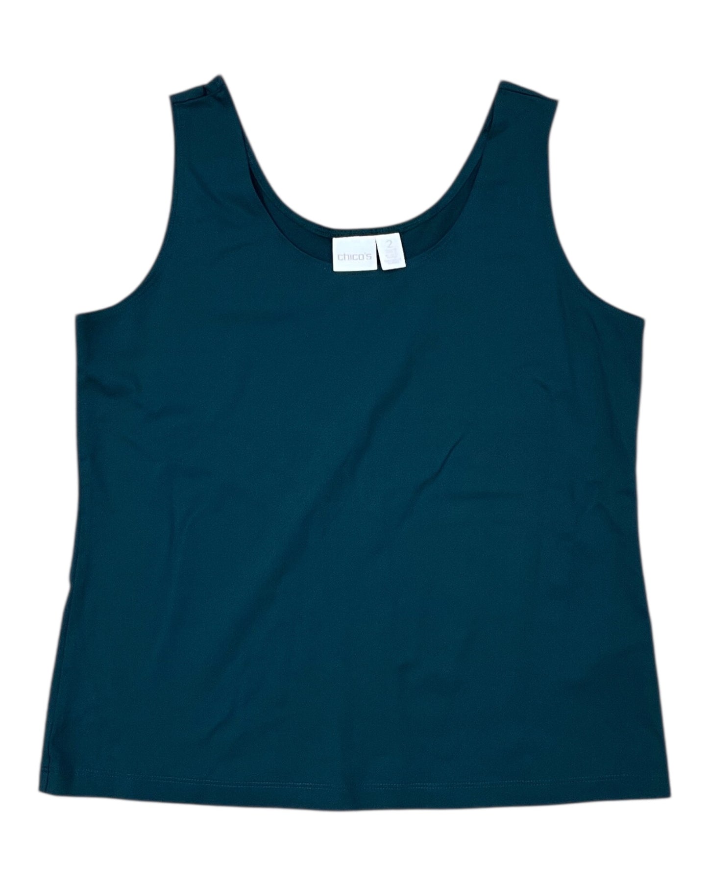 Tank Top By Chicos In Green, Size:L