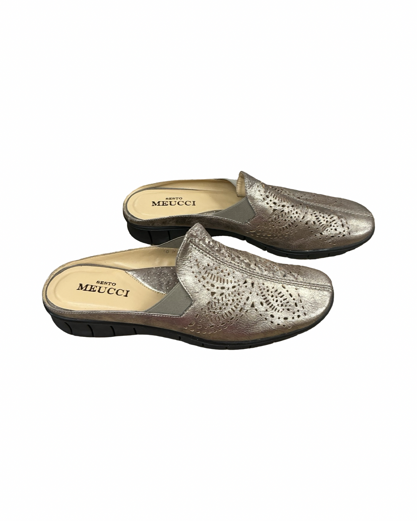 Shoes Flats By Sesto Meucci In Gold, Size:10