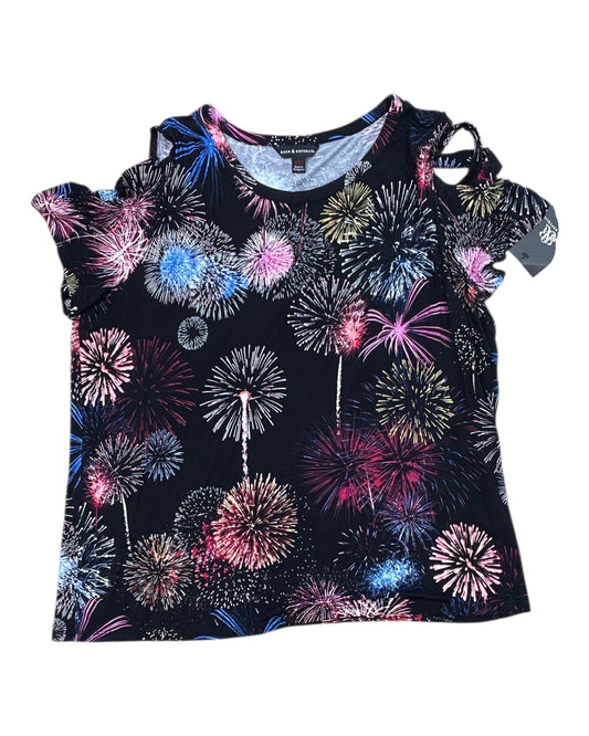 Top Ss By Rock And Republic In Black, Size:1X