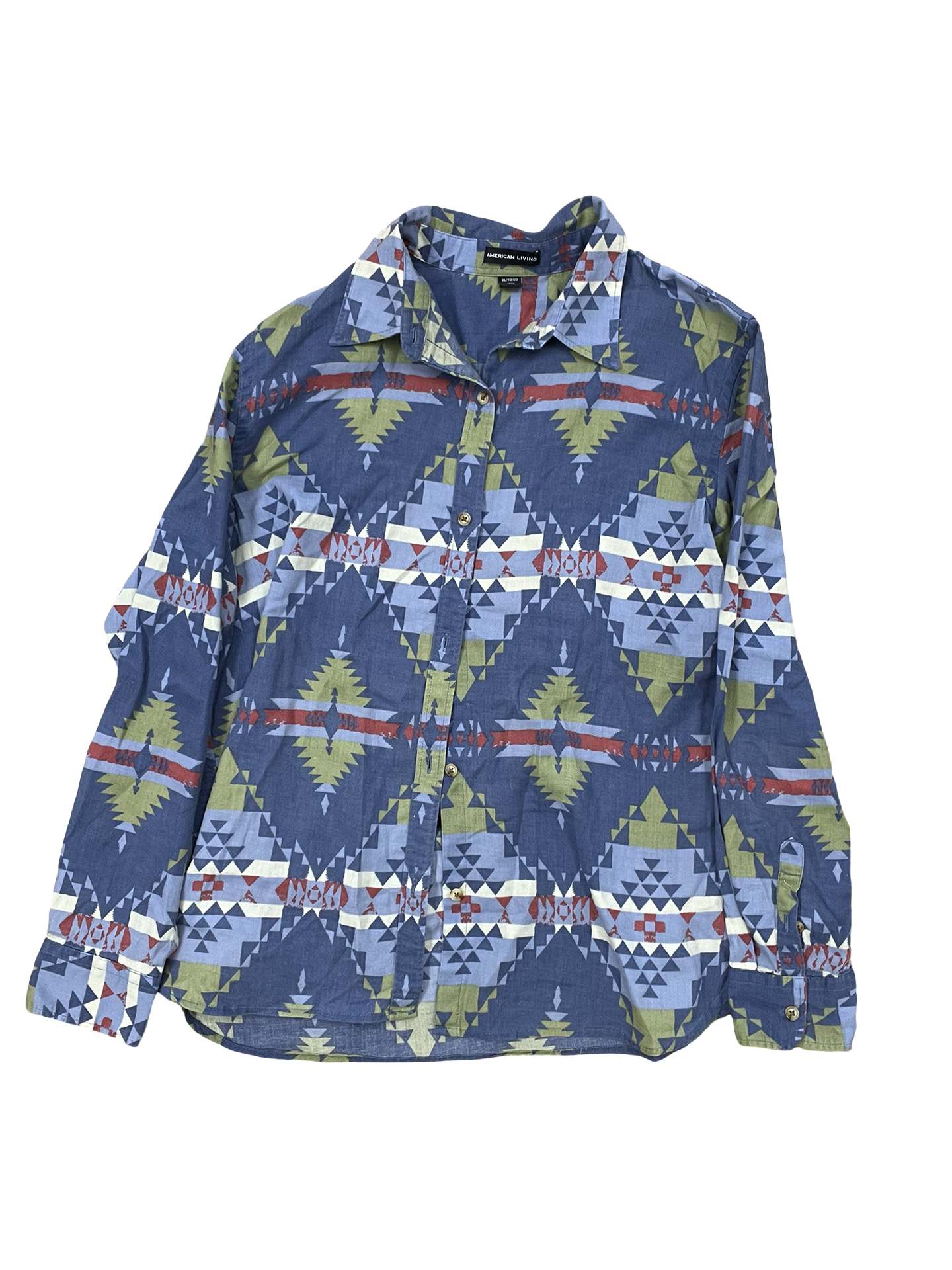 Top Ls By American Living In Blue, Size:Xl
