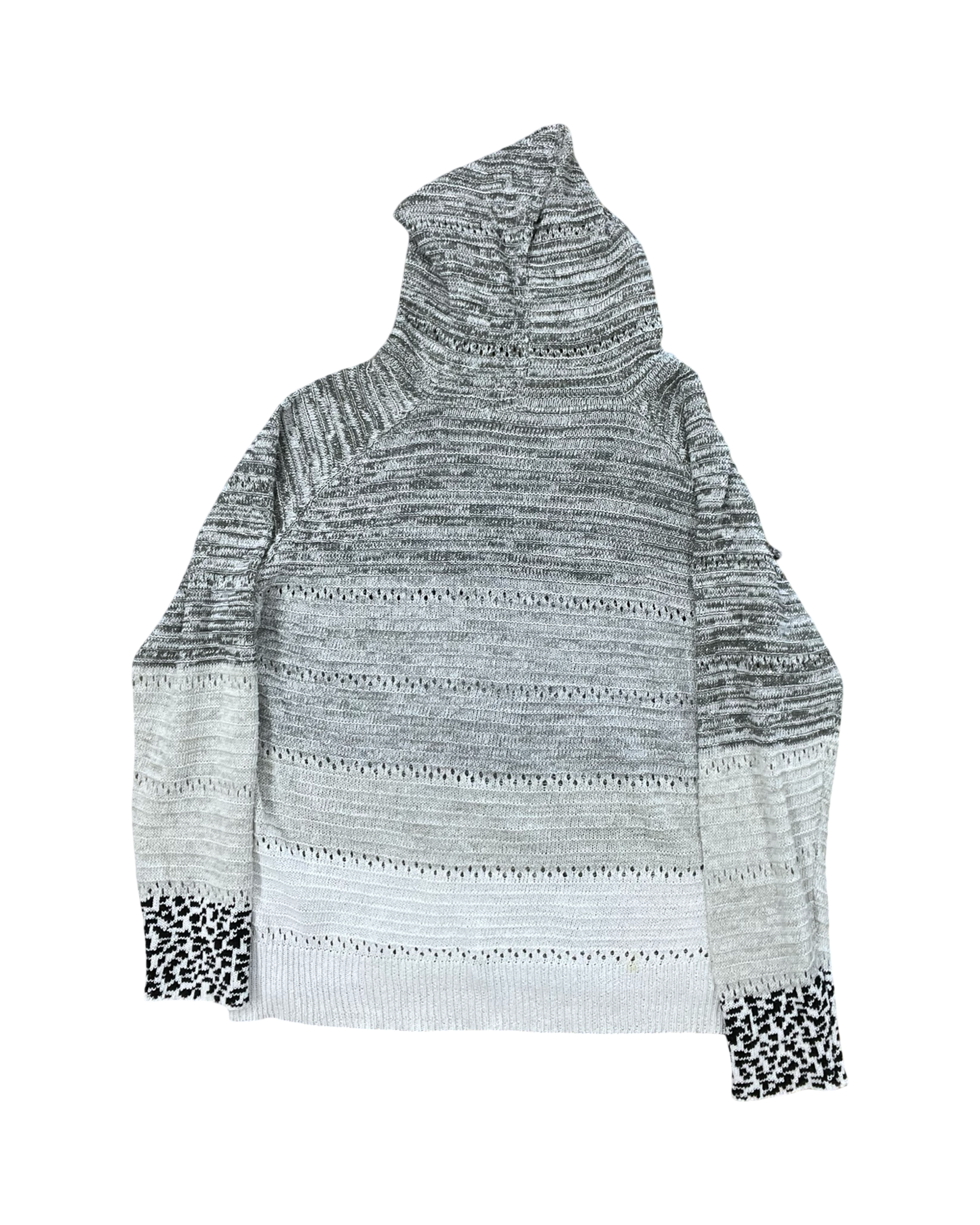 Top Ls By Clothes Mentor In Grey & White, Size:1X