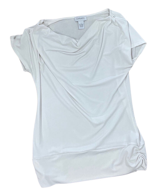 Top Ss By Carmen By Carmen Marc Valvo In White, Size:S