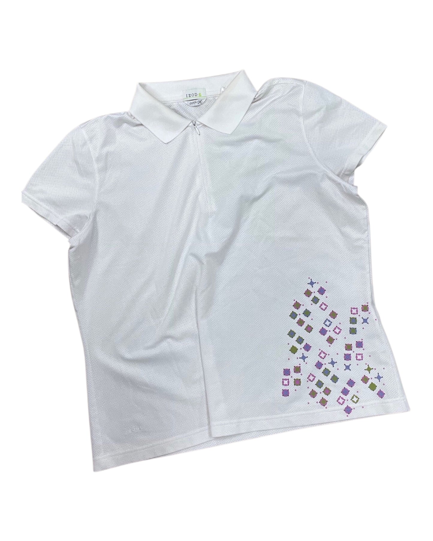 Athletic Top Ss By Izod In White, Size:Xl