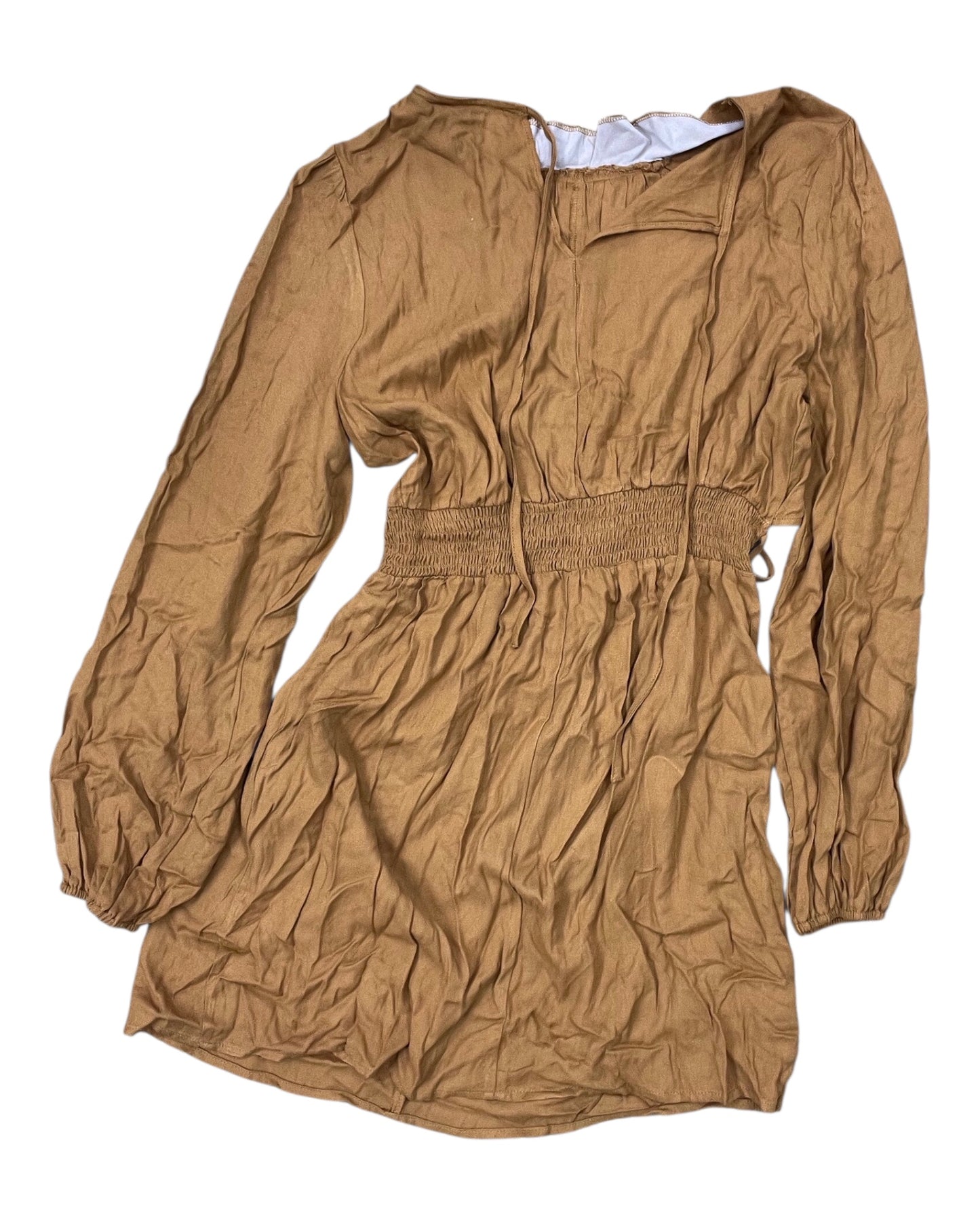 Dress Casual Short By Forever 21 In Gold, Size:L