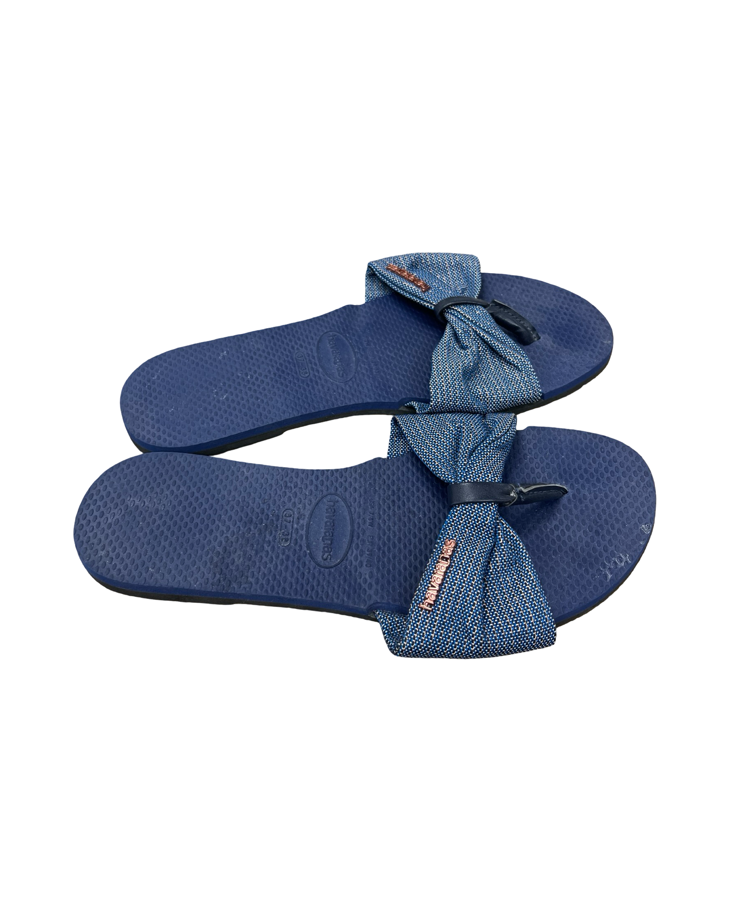 Sandals Flip Flops By Havaianas In Blue, Size:7