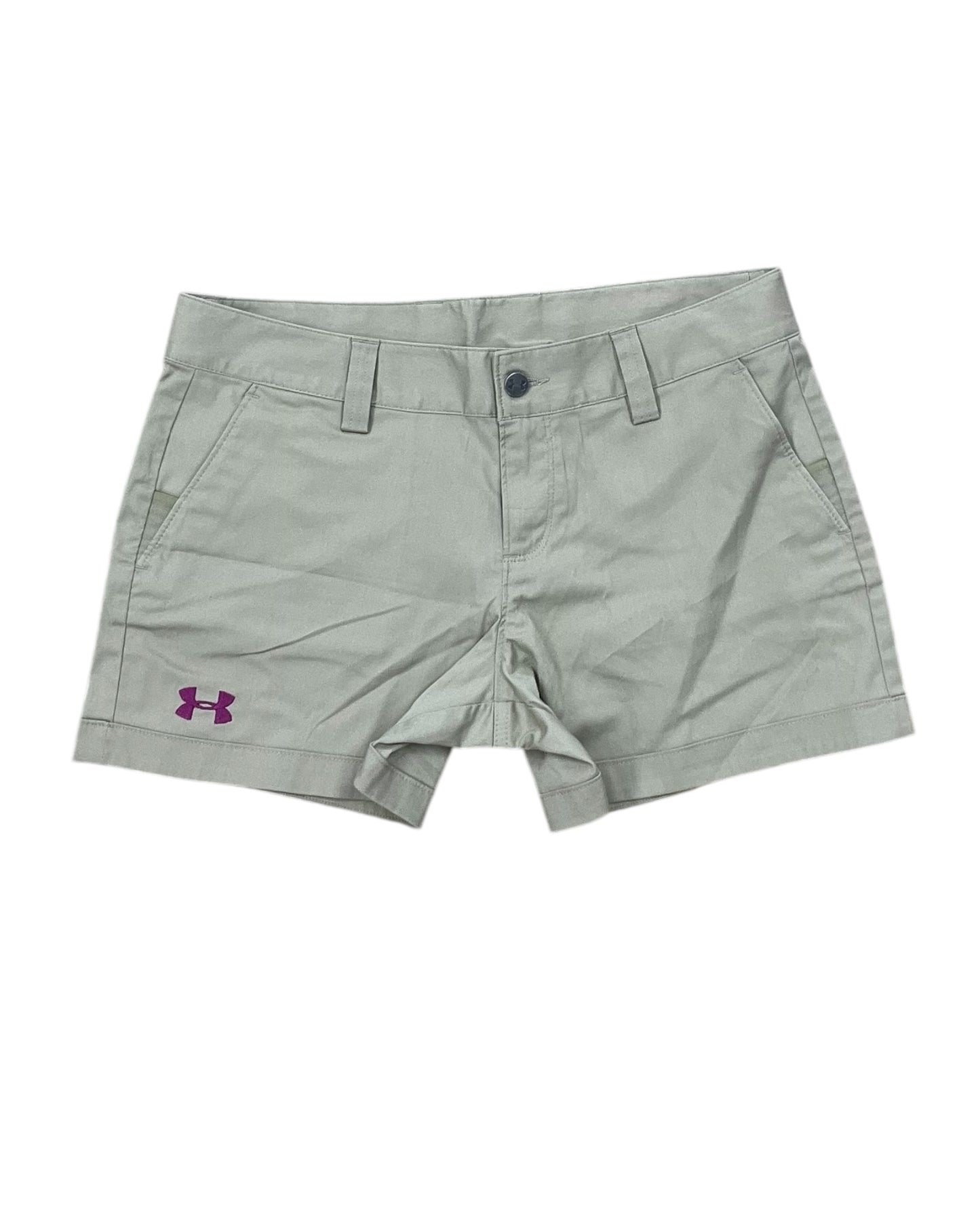 Shorts By Under Armour In Tan, Size:6