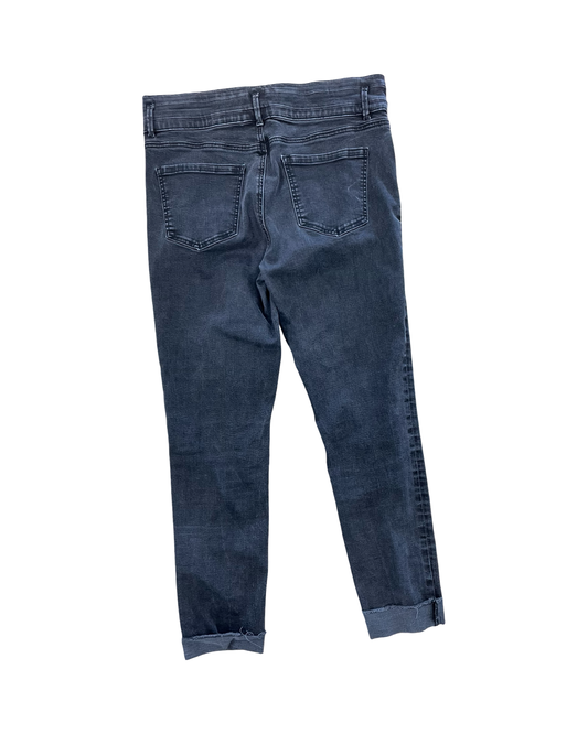 Jeans Skinny By Ann Taylor In Black, Size:14L
