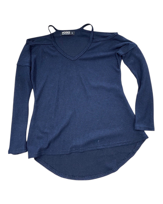 Top Ls By Clothes Mentor In Navy, Size:M