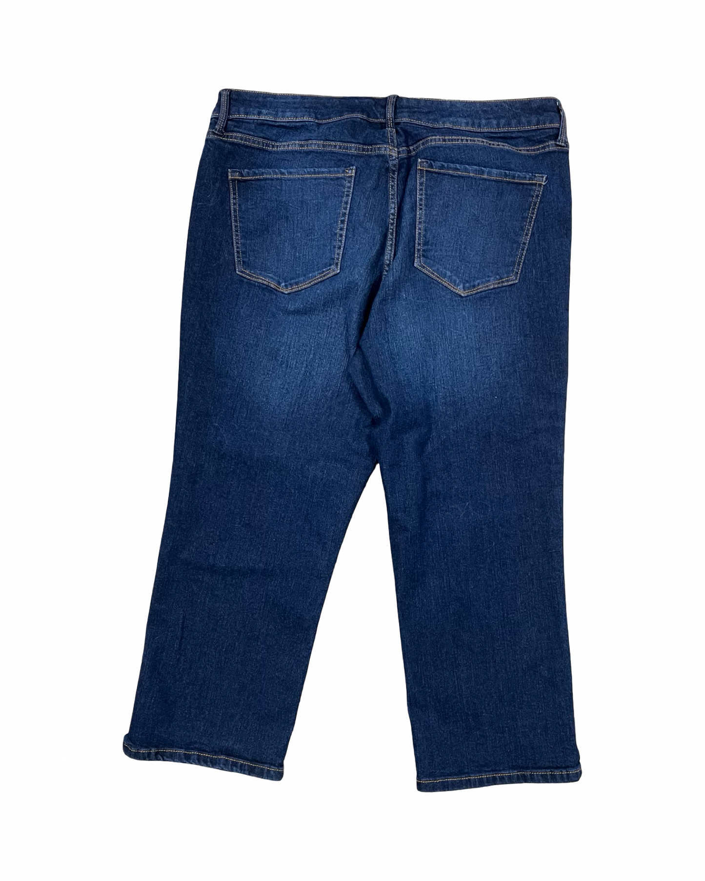 Jeans Cropped By Nine West In Blue Denim, Size:14