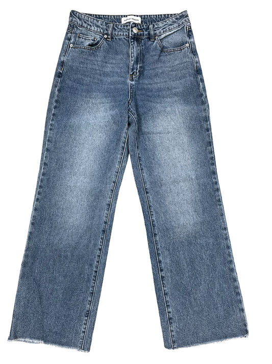 Jeans Wide Leg By Clothes Mentor In Blue Denim, Size:6