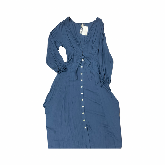 Dress Casual Maxi By Elan In Blue, Size:L