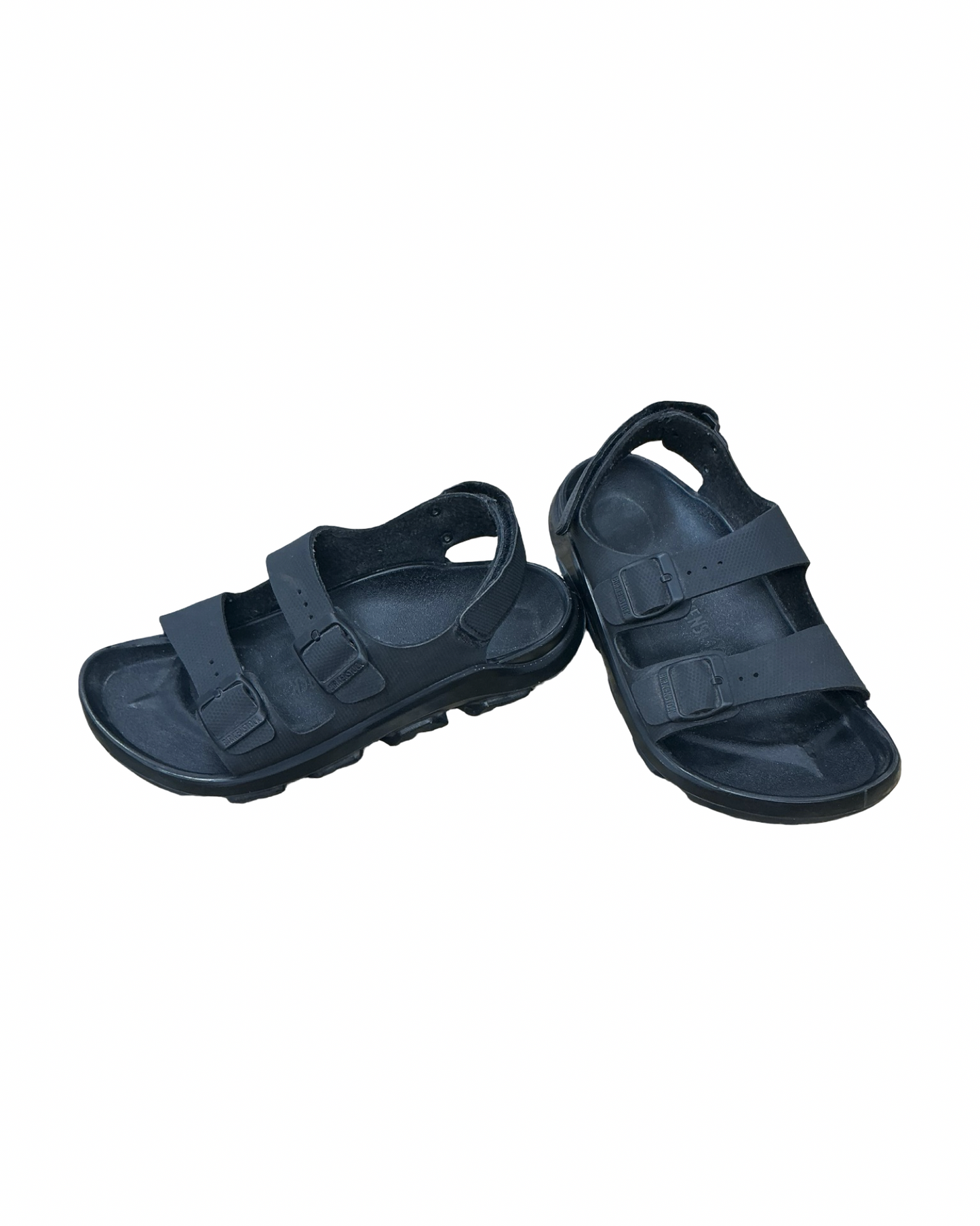 Sandals Flats By Birkenstock In Black, Size:8
