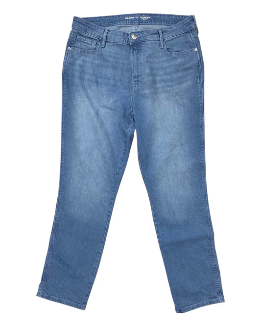 Jeans Straight By Old Navy In Blue Denim, Size:14