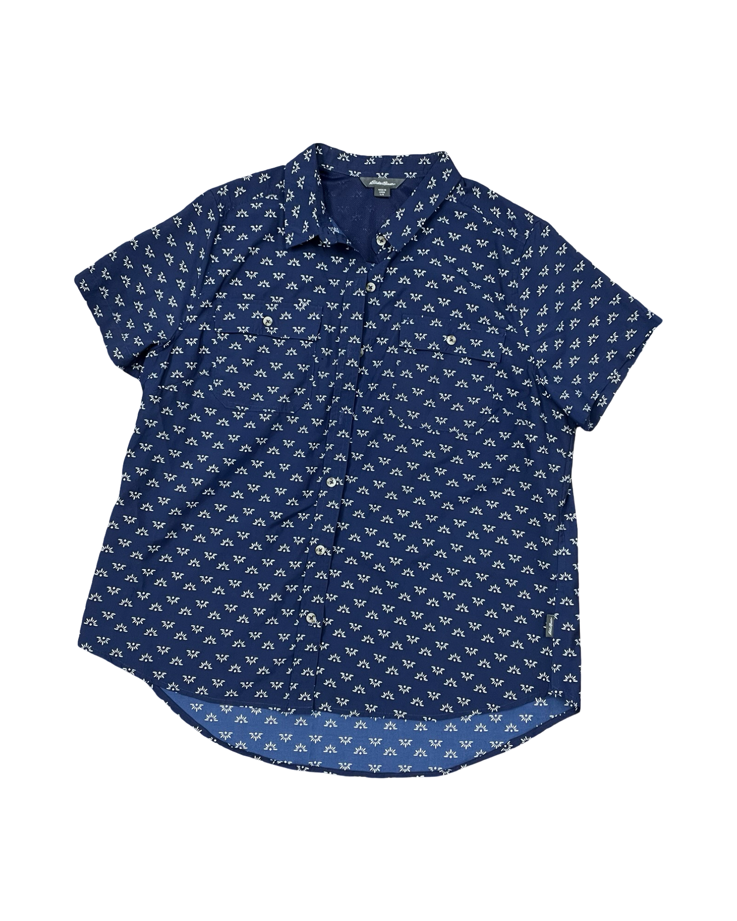 Top Ss By Eddie Bauer In Blue, Size:L
