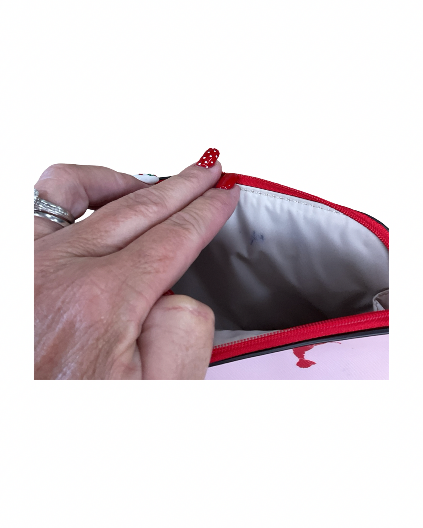 Makeup Bag Designer By Kate Spade In Red, Size:Medium