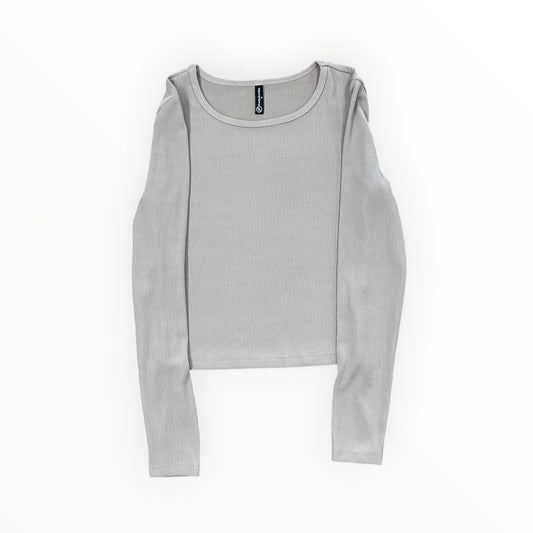 Top Ls By Prettygarden In Taupe, Size:S