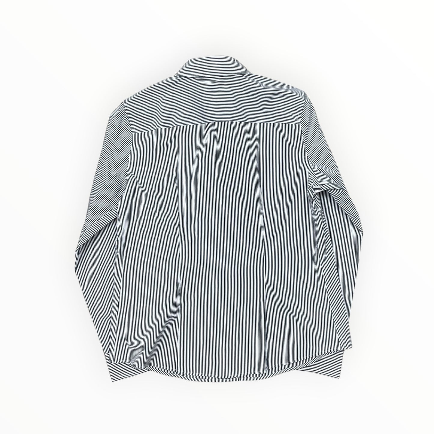 Blouse Ls By Liz Claiborne In Grey & White, Size:Mp