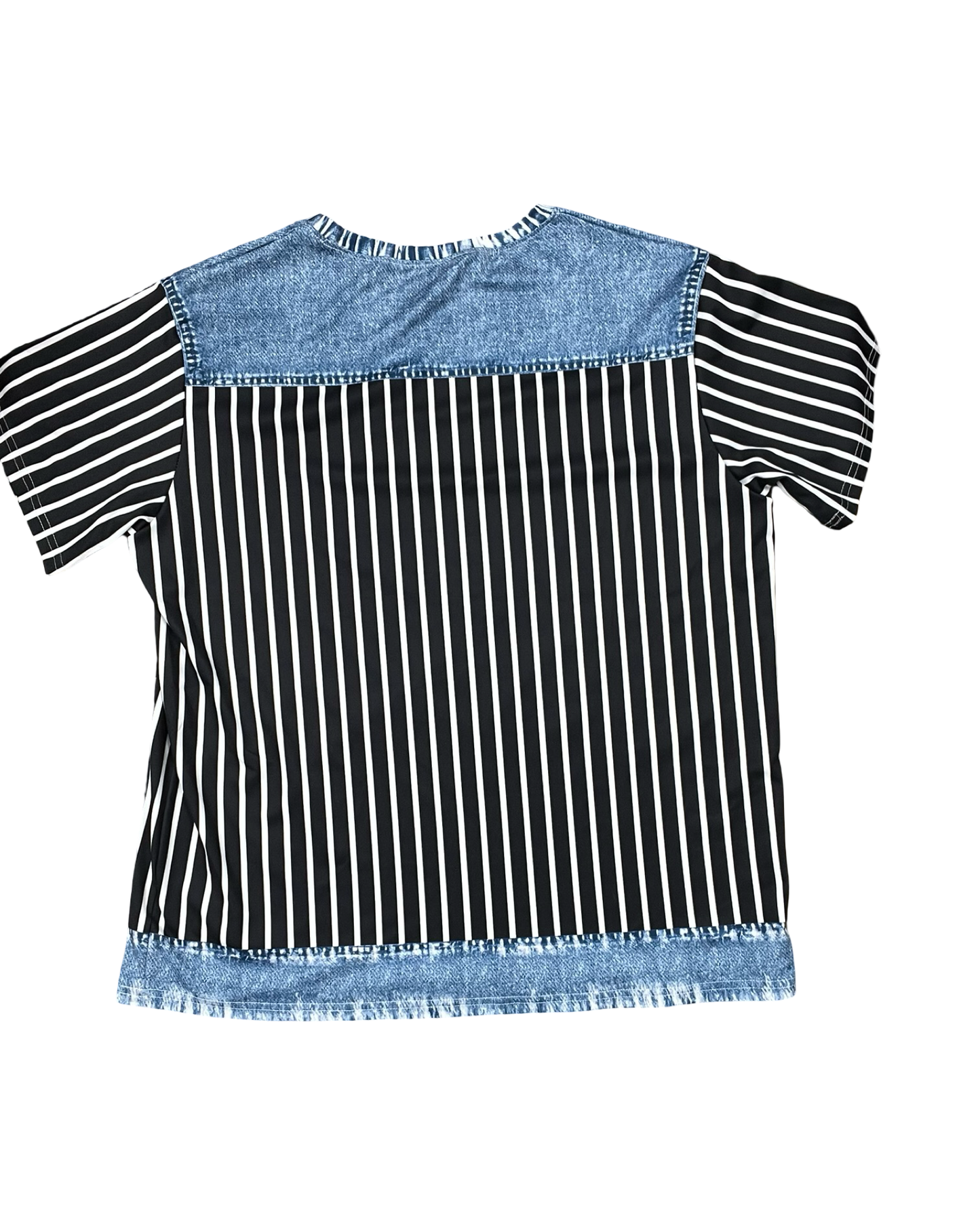 Top Ss By Shein In Black & Blue, Size:Xl