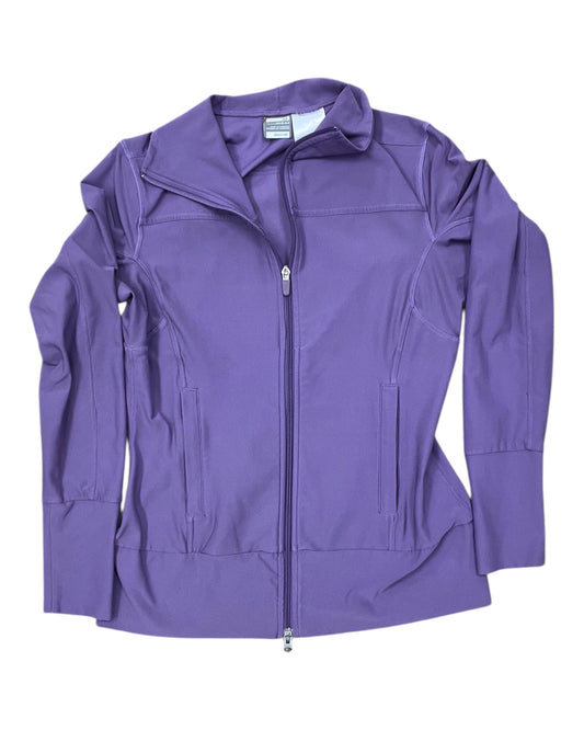 Athletic Jacket By Nike In Purple, Size:M