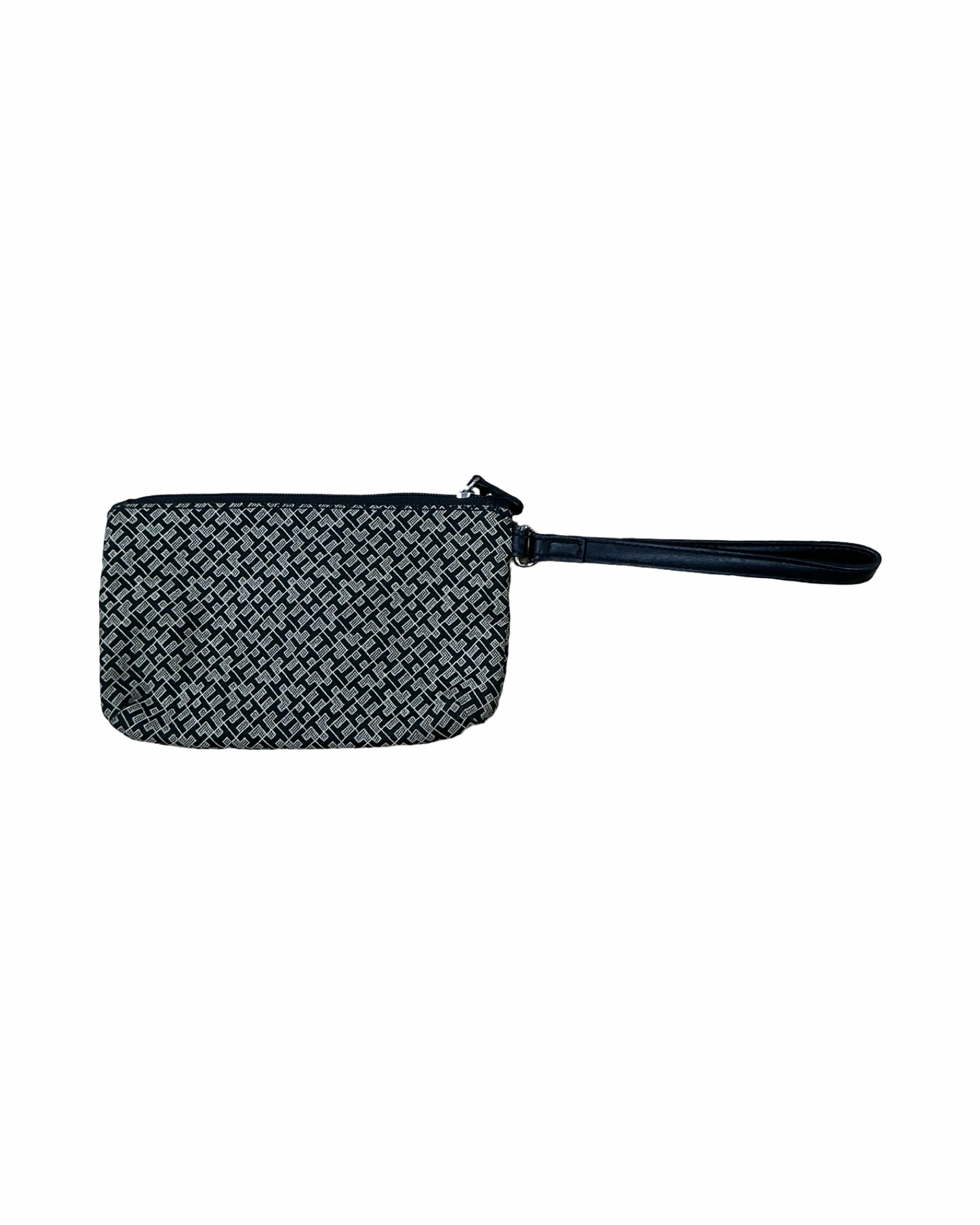 Wristlet By Tommy Hilfiger In Black & Tan, Size:Medium