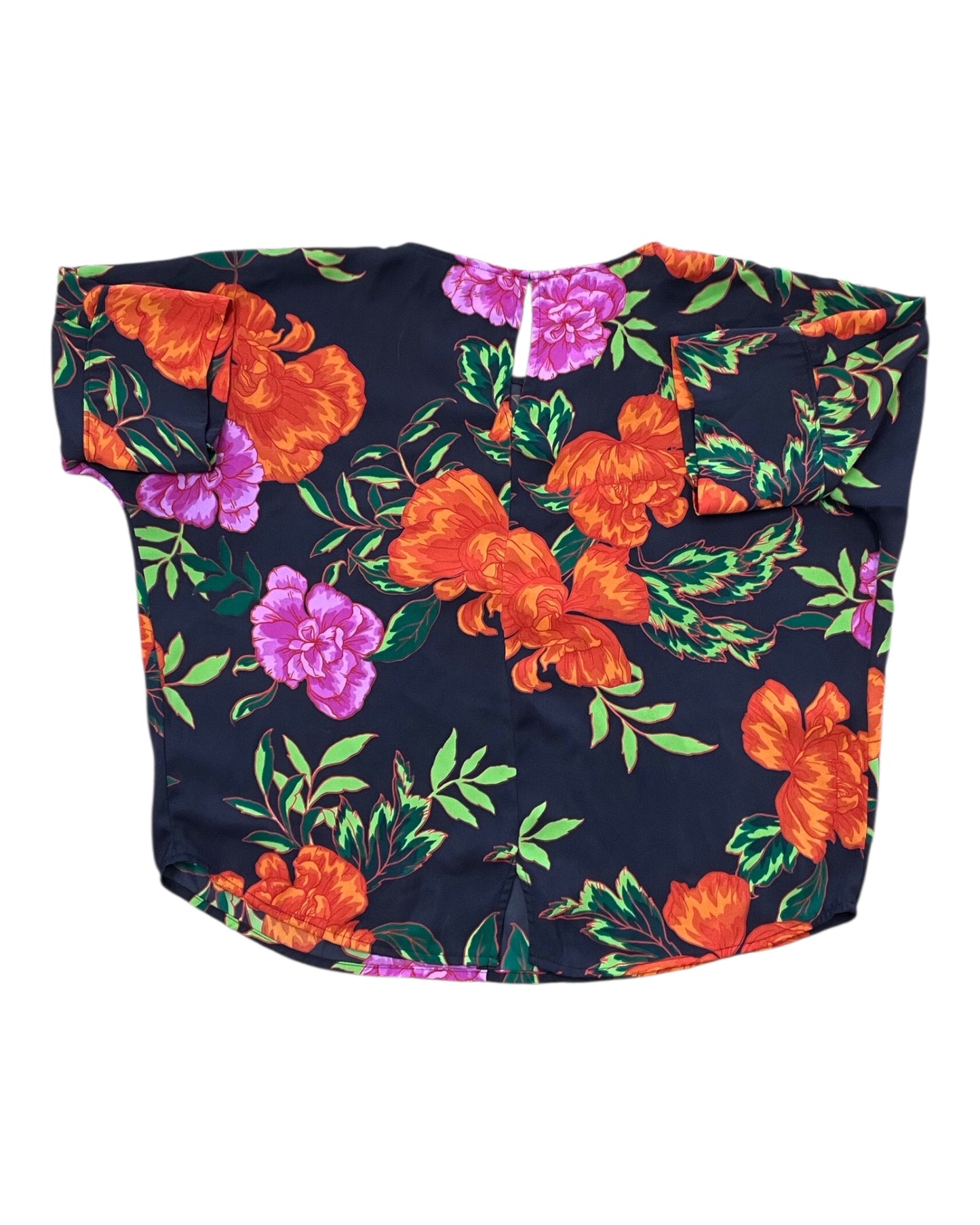 Top 3/4 Sleeve By Express In Floral Print, Size:Sp
